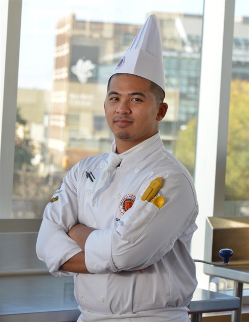 Chef Rupert Garcia poses in this undated handout photo. Garcia of the Calgary Golf and Country Club will go on to represent Canada at the 2014 Concours International des Jeunes Chefs Rotisseurs in Durban, South Africa, next September.