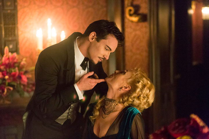 Jonathan Rhys Meyers in a scene from the new 'Dracula' TV series.