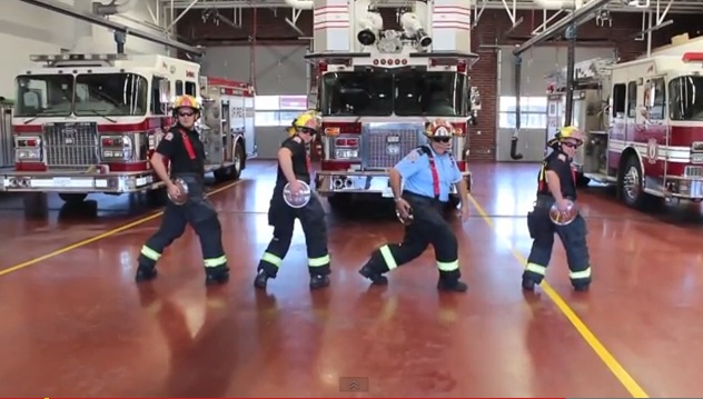 Watch: Langley firefighters bust some dance moves to raise awareness about kitchen fires - image