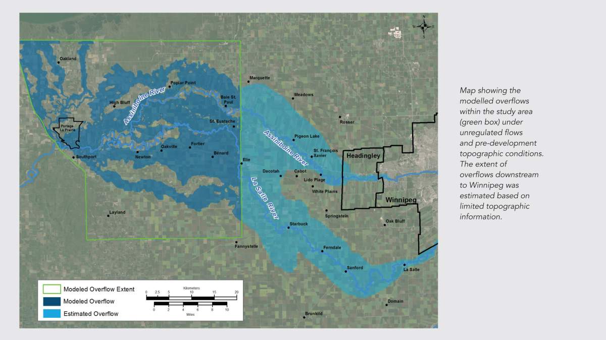 Image from report released Wednesday showing possible extent of 2011 flooding.