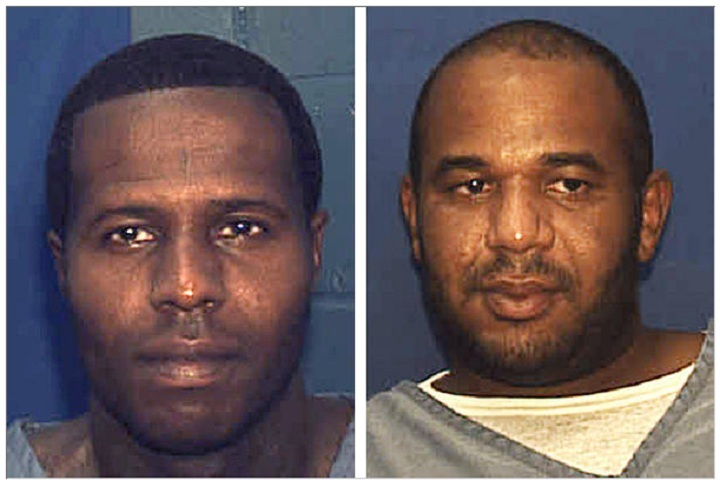 This undated photo provided by the Florida Department. of Corrections shows Charles Walker and Joseph Jenkins. Jenkins and Walker were mistakenly released from prison in Franklin County, Fla., in late September and early October. According to authorities, the the two convicted murderers were released with forged documents. A manhunt is under way for the two men.