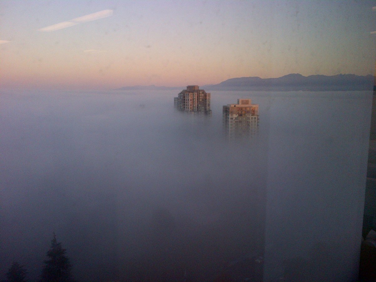 A thick blanket of fog covering Metro Vancouver is causing flight cancellations and delays. 