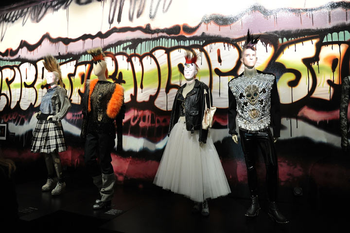 A general view of atmosphere during the press preview for The Fashion World of Jean Paul Gaultier: From the Sidewalk to the Catwalk at the Brooklyn Museum on October 23, 2013 in the Brooklyn borough of New York City.
