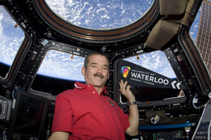 Chris Hadfield aboard the International Space Station.