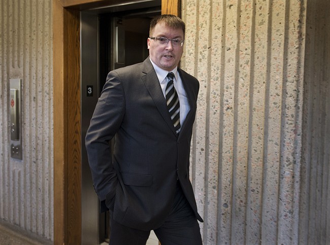 Former MLA Trevor Zinck arrives at Nova Scotia Supreme Court in Halifax on Oct. 9, 2013.