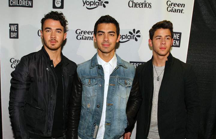 Kevin, Joe and Nick Jonas, pictured on Oct. 8, 2013.