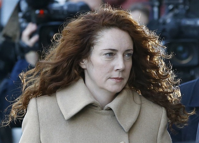 Rebekah Brooks arrives at The Old Bailey law court in London, Monday, Oct. 28, 2013.