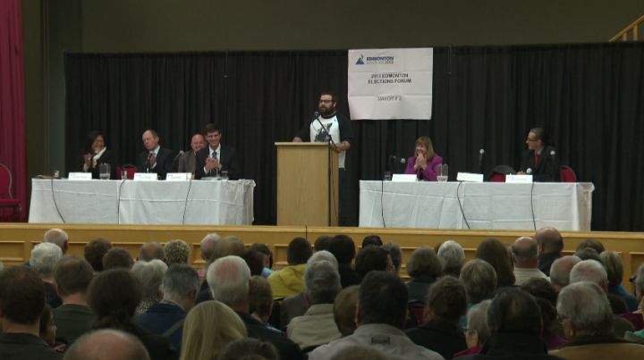 Edmonton's six mayoral candidates took part in the City of Edmonton's third and final mayoral forum Thursday, October 10, 2013. 