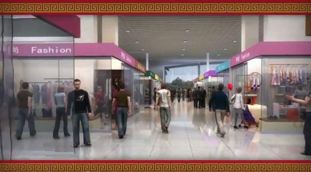 An artist rendering of The New Horizon Mall in Calgary, from the  Living Realty Inc. youtube video.