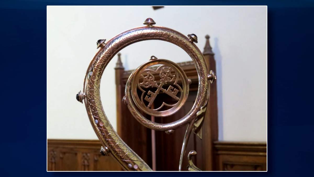 St Paul's Anglican Cathedral in Regina is missing its crozier.