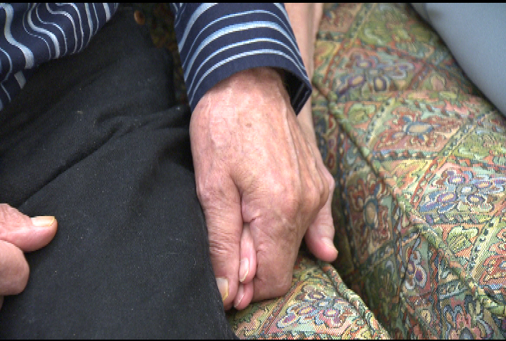 In this file photo, seniors can be seen holding hands. A Quebec writer is hoping that her new book 'Grandma's Place' will help bridge the generation gap by creating positive conversations about elderly care early on.