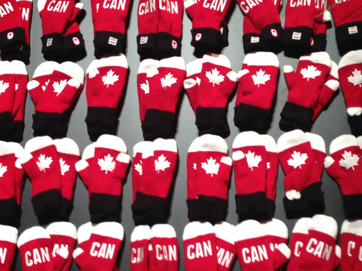Canada’s official Sochi 2014 Olympic and Paralympic uniforms unveiled Oct. 30, 2013 by Hudson’s Bay Company (HBC) and the Canadian Olympic team. (Photo credit: Christina Stevens / Global News)