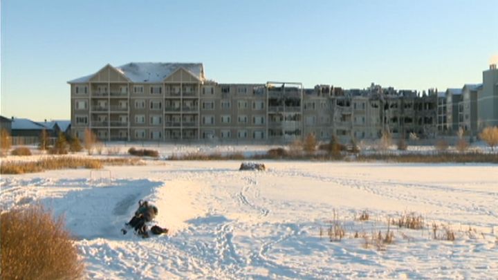 Shelter Canadian Properties Limited has been fined in connection with a fire at the Parsons Landing condo complex in Fort McMurray in February 2012.