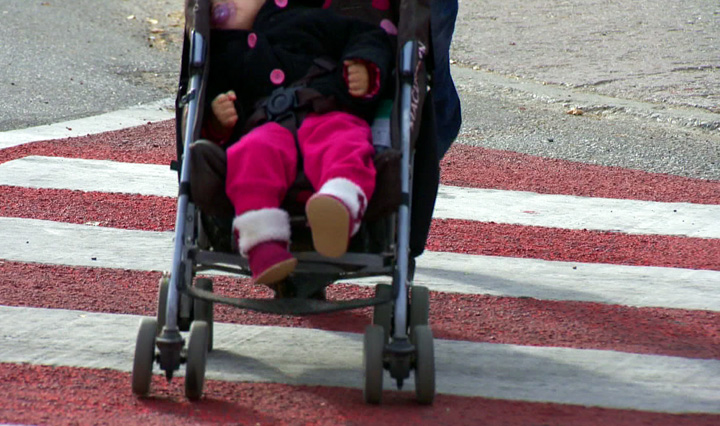 The city is piloting a new initiative that will hopefully improve pedestrian safety by enhancing crosswalks with skid resistant markings.