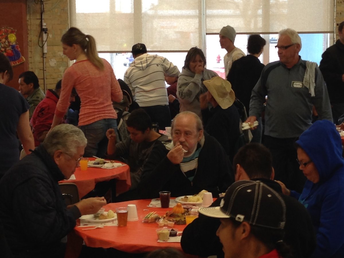 File: Siloam Mission's annual Thanksgiving meal.