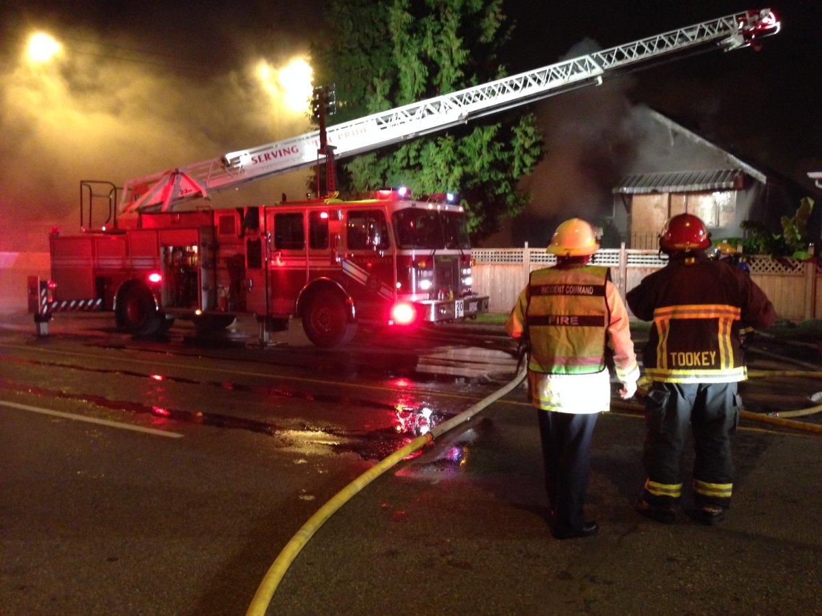 Officials are investigating the cause of a house fire in Vancouver Sunday morning. 