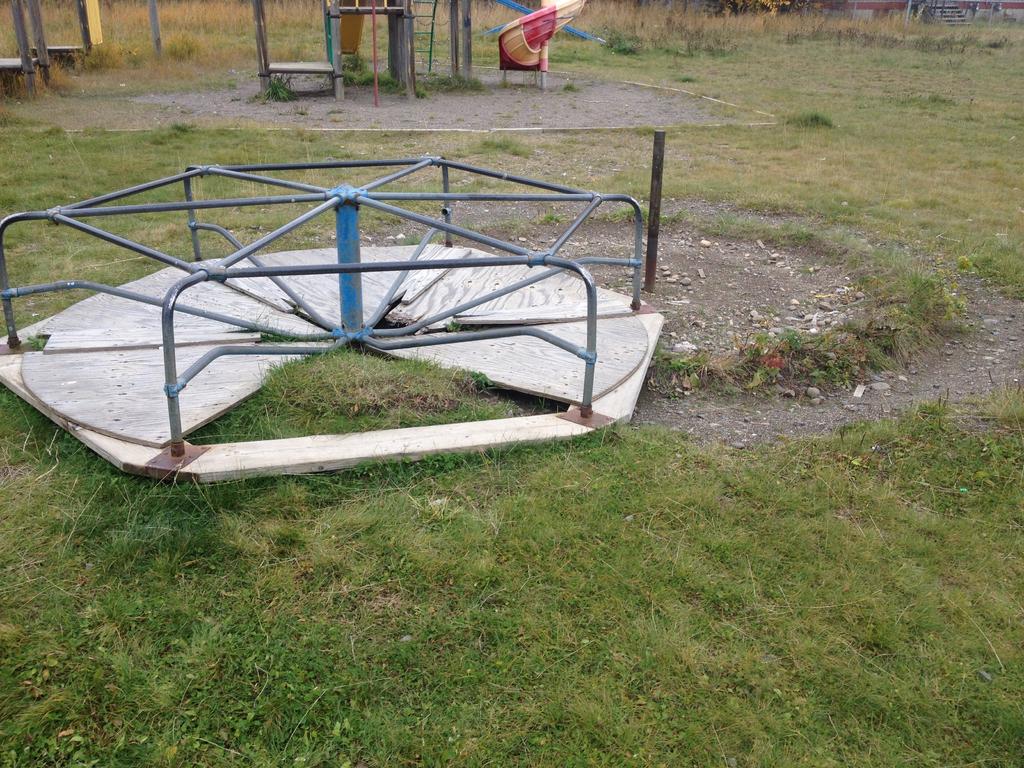 The old playground at the Nus Wadeezulh Community School.