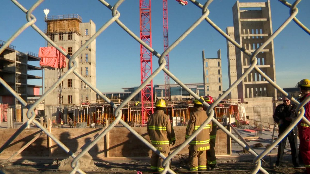The Calgary Fire Department was called to a construction site at the 500 block of Quarry Park Blvd S.E. 