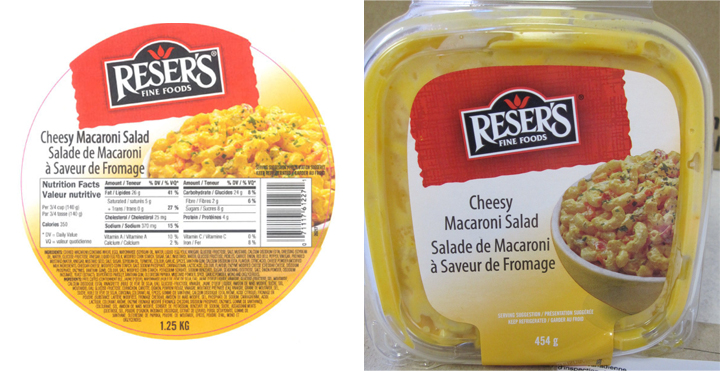 CFIA expands recall of Reser’s Fine Foods Cheesy Macaroni salad - image