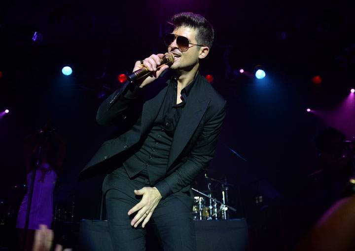 Robin Thicke, pictured in October 2013.