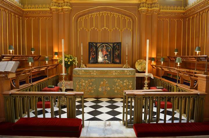A general view of the interior of the Chapel Royal at St James’s Palace, where Prince George of Cambridge will be christened, October 17, 2013 in London, England. (Photo credit: Getty Images)