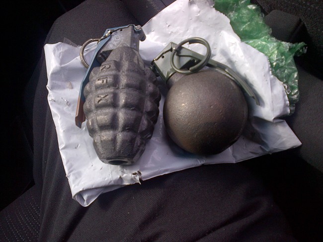 FILE: Dummy hand grenades.