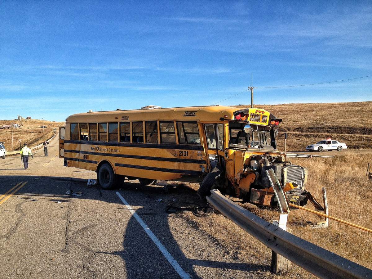 Driver’s child among children injured in school bus crash north of ...