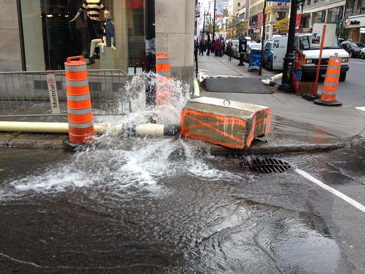 water main break montreal