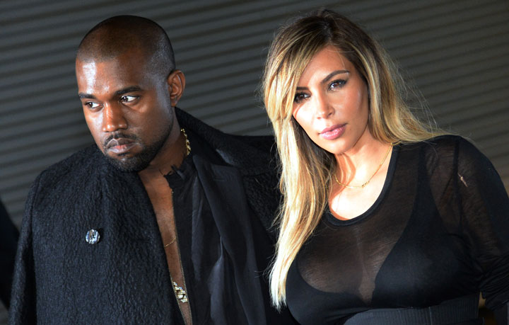 Kanye West and Kim Kardashian, pictured in September 2013.