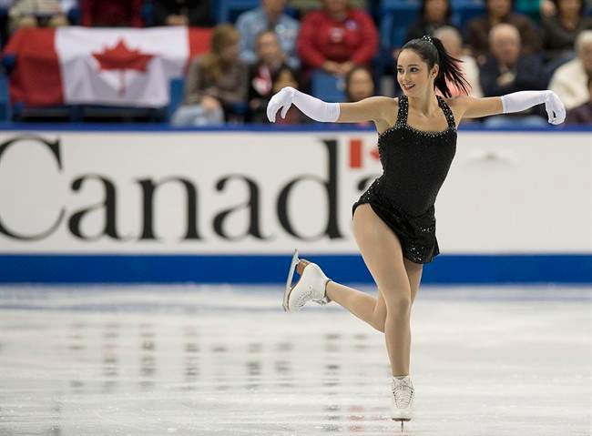 Kaetlyn Osmond of Canada competes in the ladies short program at Skate Canada International in Saint John, N.B. on Friday, Oct.25, 2013. 