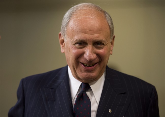 Chair of Senate Standing Committee on Banking, Trade and Commerce Irving Gerstein is seen before committee Wednesday Nov. 20, 2013 in Ottawa.