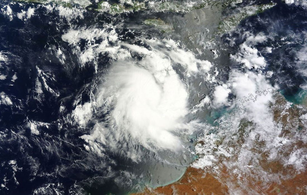 Tropical Cyclone Alessia off the coast of Australia on Nov. 22.