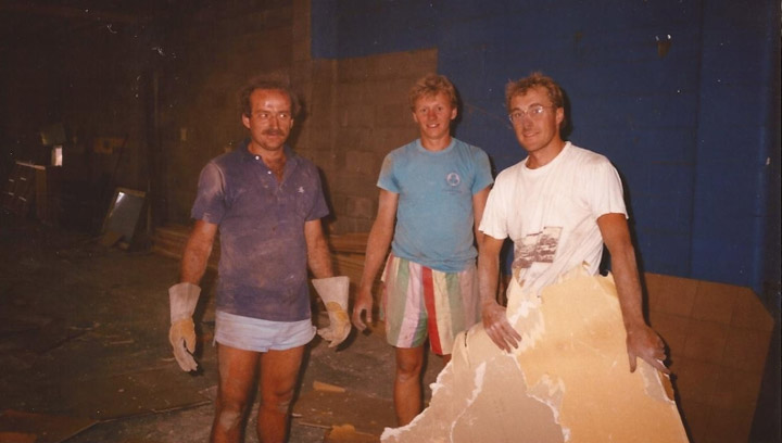 Egan Bauer, Steve Benesh and Jim Clarke (L-R) had an idea. The result was Amigo’s Cantina which opened its doors 25 years ago today.