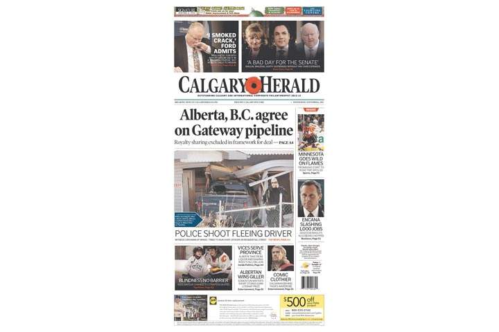 Photos: Newspaper front pages day after Toronto Mayor Rob Ford admits crack use - image