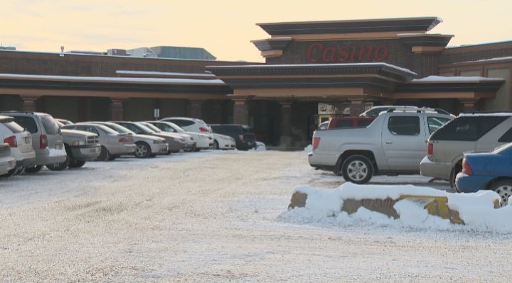 Police are searching for two men after a woman was robbed of her casino winnings on Dec. 24, 2013.