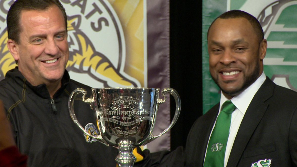 The pressure is off the Saskatchewan Roughriders, according to head coach Corey Chamblin. He says getting to Sunday's CFL championship was the real challenge.