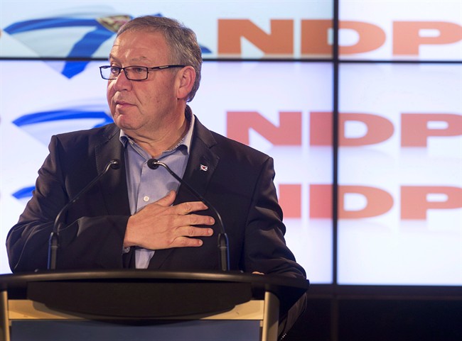 Darrell Dexter in Halifax on Oct. 8, 2013.