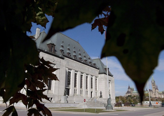 The Supreme Court of Canada is seen in Ottawa, on October 2, 2012. 