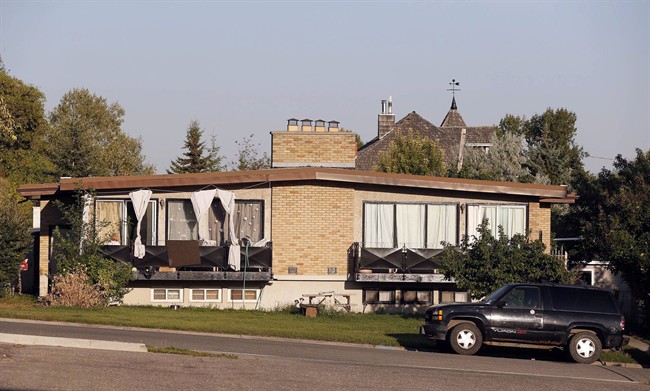 An older townhome in Calgary.