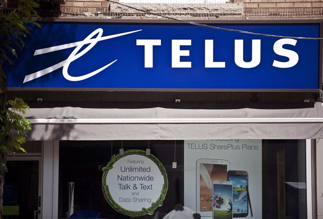 A Telus store is seen on Bloor Street West in Toronto, August 15, 2013. THE CANADIAN PRESS/Galit Rodan.