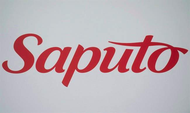 A Saputo logo is shown at the company's annual general meeting in Laval, Que., Tuesday, August 6, 2013.