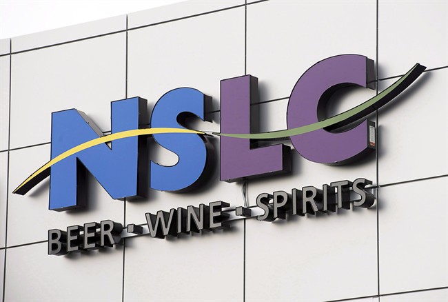 The logo of the Nova Scotia Liquor Corporation is seen in Halifax on Sept. 4, 2013.