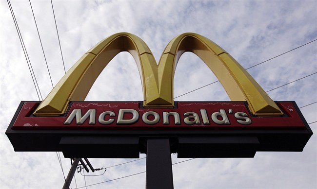 This Oct. 4, 2013 photo, shows a McDonald's restaurant sign in Chicago. THE CANADIAN PRESS/AP, Nam Y. Huh