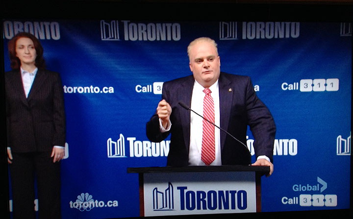 Bobby Moynihan as Rob Ford on ‘Saturday Night Live.’