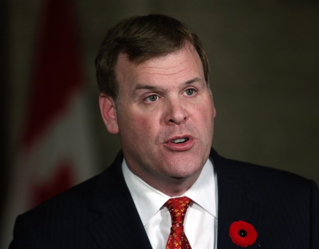 Foreign Affairs Minister John Baird talks at a news conference on Parliament Hill in Ottawa, Monday, November 11, 2013. Baird says Canada's Disaster Assistance Response Team is being sent to the Philippines in the wake of last week's catastrophic typhoon. 