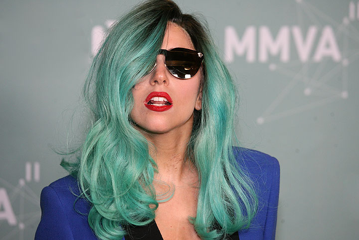 Lady Gaga appears backstage at the MMVAs in Toronto in June 2011. (John R. Kennedy / Global News)