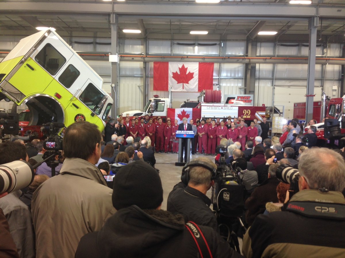 Prime Minister Stephen Harper opens Centreport in Winnipeg in November.