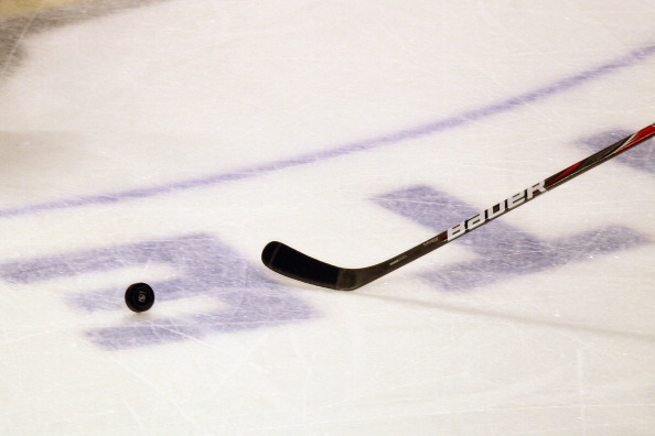 A hockey stick.