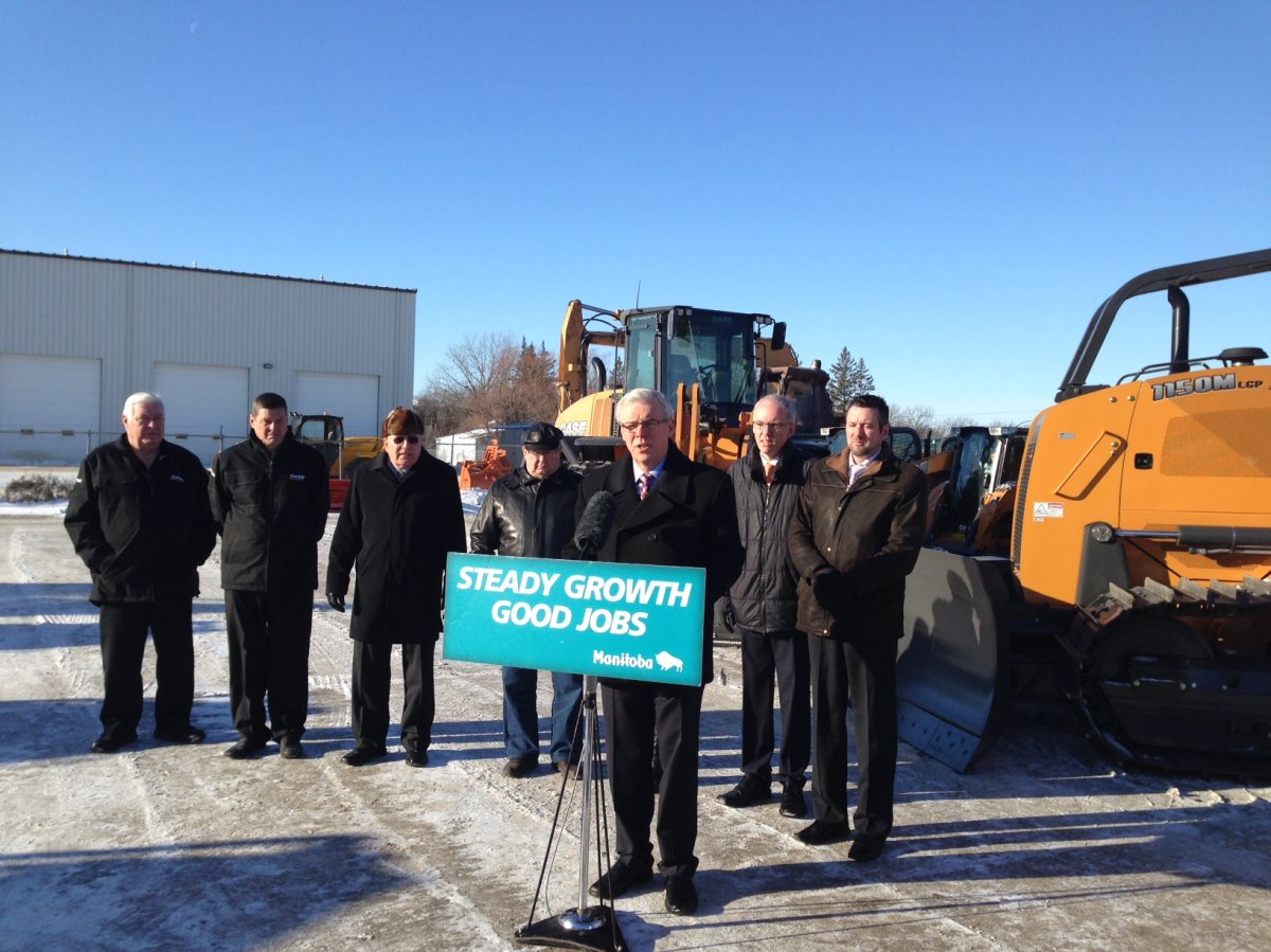 Premier Greg Selinger announces plans for a five-year, $200-million redevelopment of the south and west Perimeter that includes rebuilding the highway surface from Highway 1 to Brady Road.