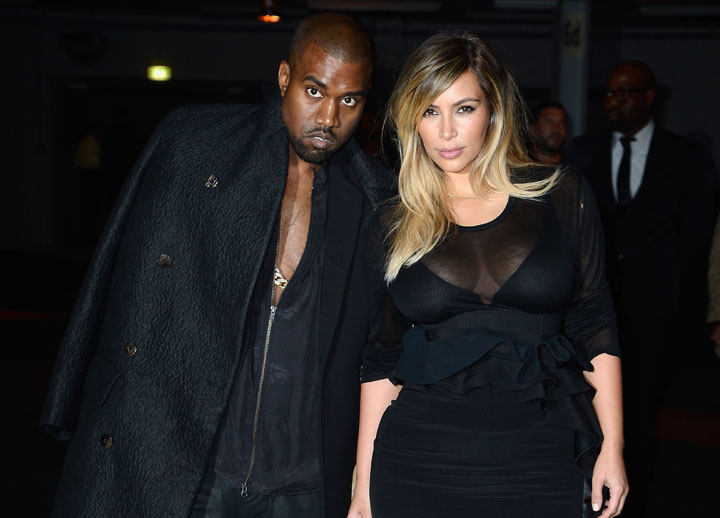 Kanye West and Kim Kardashian, pictured in September 2013.